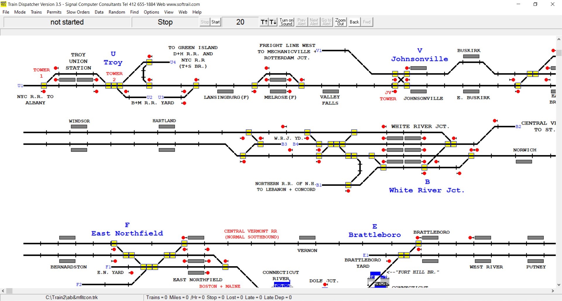 Train Dispatcher Screen Shot